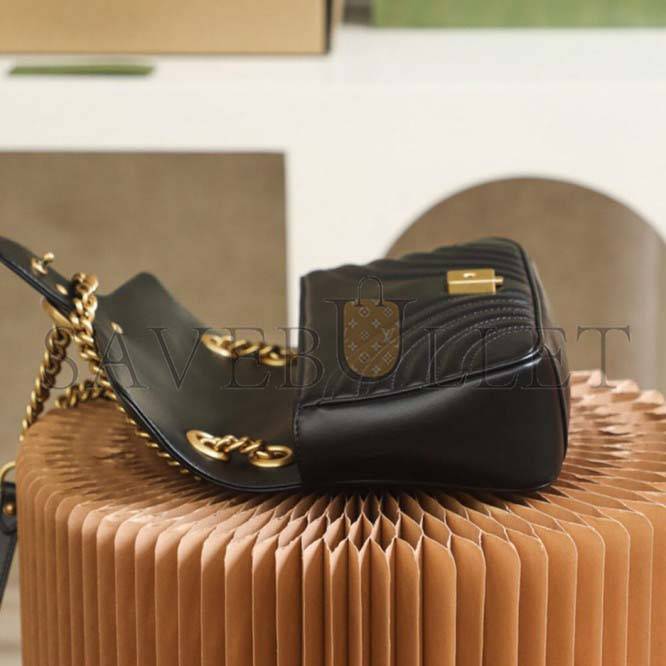 G*u*i marmont small matelasse shoulder bag 443497 (26*14*7cm)